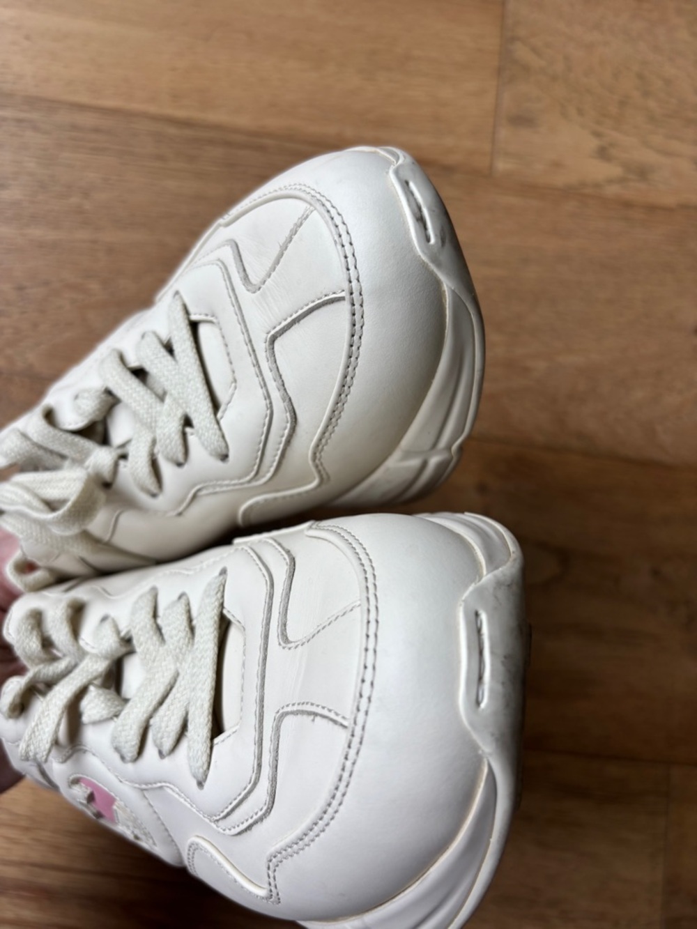 Gucci rython leather sneakers womens 6.5 - Picture 11 of 12